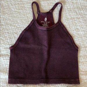 FP Movement by Free People Burgundy Crop Top